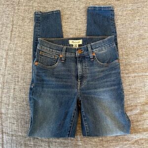 Madewell 9" Midrise Skinny Jeans size 25 NWOT